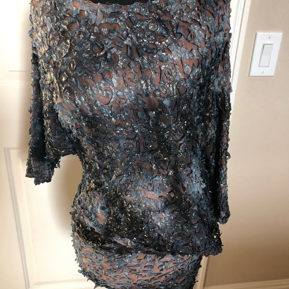Blue / Nude Mermaid Style Dress
